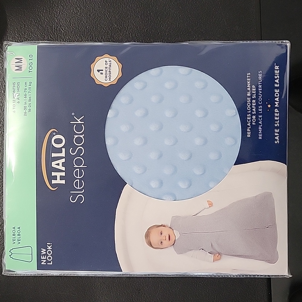 HALO Sleepsack Plush Dot Velboa Wearable Blanket